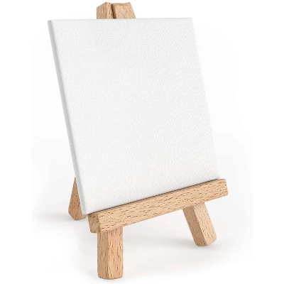 Arteza Small Mini Wood Art Display Easel, 5" - 40 Pack 3 Arteza Small Mini Wood Art Display Easel, 5" - 40 Pack - Image 3