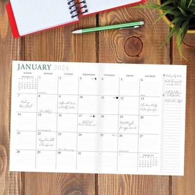 Willow Creek Press 2024 Monthly Planner 9.5"x7.5" Hello 2 Willow Creek Press 2024 Monthly Planner 9.5"x7.5" Hello - Image 2