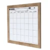 29" X 23" Beatrice Framed Magnetic Dry Erase Monthly Calendar Rustic Brown - DesignOvation