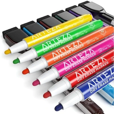 Arteza Dry Erase Markers, Magnetic Eraser Caps For School - 24 Pack 1 Arteza Dry Erase Markers, Magnetic Eraser Caps For School - 24 Pack