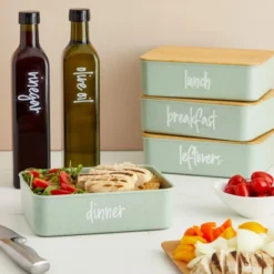 Talented Kitchen 158 Pack Script Supplementary Pantry, Fridge & Freezer Name Label Stickers For Food Storage Container, Jar & Canisters