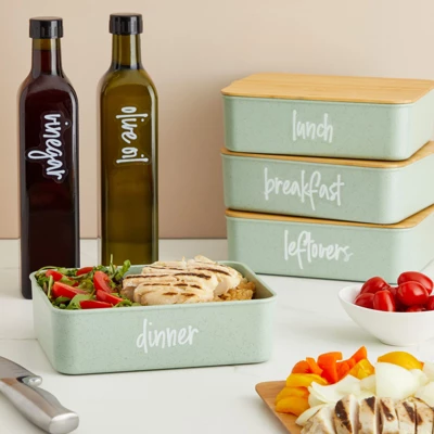 Talented Kitchen 158 Pack Script Supplementary Pantry, Fridge & Freezer Name Label Stickers For Food Storage Container, Jar & Canisters 1 Talented Kitchen 158 Pack Script Supplementary Pantry, Fridge & Freezer Name Label Stickers For Food Storage Container, Jar & Canisters