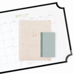 Sugar Paper Essentials 2024 Planner 10.125"x8.125" Weekly/Monthly Flax Cream Fabric -Smart Stationery Deals Store GUEST 87aca278 9198 4976 aa9f a68ec3b042be