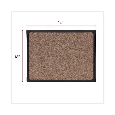 UNIVERSAL Tech Cork Board 24 X 18 Cork Black Frame 43021 2 UNIVERSAL Tech Cork Board 24 X 18 Cork Black Frame 43021 - Image 2