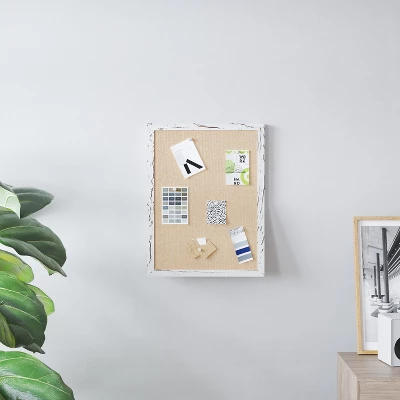 Emma And Oliver Wall Mount Linen Board With Wooden Push Pins 3 Emma And Oliver Wall Mount Linen Board With Wooden Push Pins - Image 3