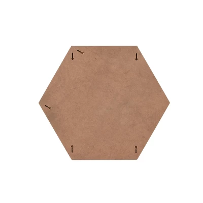18.5" X 18" Hexagon Mirror Pin Board Presentation Board Gray - Prinz 2 18.5" X 18" Hexagon Mirror Pin Board Presentation Board Gray - Prinz - Image 2