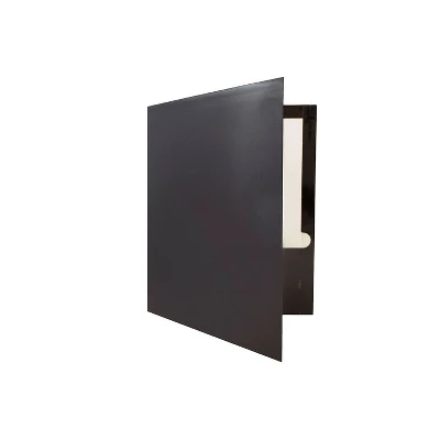 JAM Paper Laminated Two-Pocket Glossy Presentation Folders Black Bulk 50/Box 385GBLC 3 JAM Paper Laminated Two-Pocket Glossy Presentation Folders Black Bulk 50/Box 385GBLC - Image 3