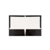 JAM Paper Laminated Two-Pocket Glossy Presentation Folders Black Bulk 50/Box 385GBLC