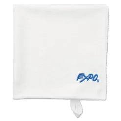 EXPO Microfiber Cleaning Cloth 12 X 12 White 1752313