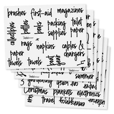 Talented Kitchen 136 Garage Storage Labels For Plastic Containers, Preprinted Black Script On Clear Stickers For Organizing Bins 5 Talented Kitchen 136 Garage Storage Labels For Plastic Containers, Preprinted Black Script On Clear Stickers For Organizing Bins - Image 5
