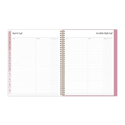 Ivory Paper Co 2024 Planner 11"x8.5" Weekly/Monthly Wirebound Celine Rose Pink 9 Ivory Paper Co 2024 Planner 11"x8.5" Weekly/Monthly Wirebound Celine Rose Pink - Image 9