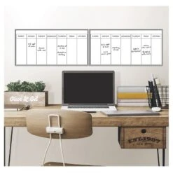 Wall Pops! Dry Erase Calendar Decal Weekly - White