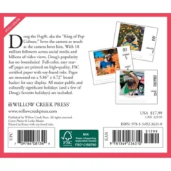 Willow Creek Press 2024 Daily Desk Calendar 5.2"x6.2" Doug The Pug