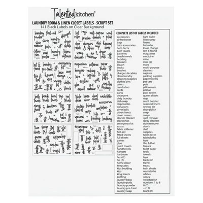Talented Kitchen 141 Laundry Room Labels For Jars - Preprinted Black Script Stickers For Closet, Bathroom Organization (Water Resistant) 7 Talented Kitchen 141 Laundry Room Labels For Jars - Preprinted Black Script Stickers For Closet, Bathroom Organization (Water Resistant) - Image 7