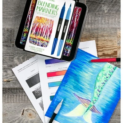 Crayola 16ct Blending Marker Kit With Case 4 Crayola 16ct Blending Marker Kit With Case - Image 4