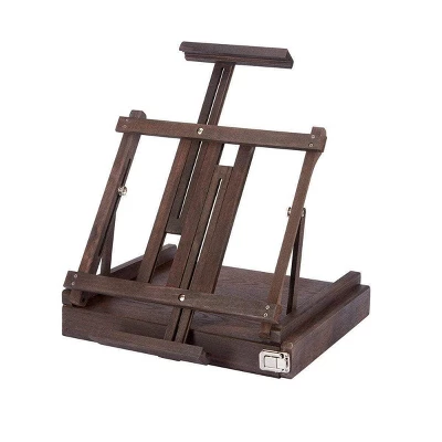 Kingart Wooden Tabletop Easel W/Metal Storage - Espresso 2 Kingart Wooden Tabletop Easel W/Metal Storage - Espresso - Image 2