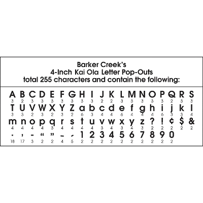 Barker Creek Letter Pop-Outs Kai Ola 4" 255 Characters/Set BC1729 3 Barker Creek Letter Pop-Outs Kai Ola 4" 255 Characters/Set BC1729 - Image 3