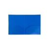JAM Paper Heavy Duty 2-Pocket Folder Blue 108/Carton 383HBUB