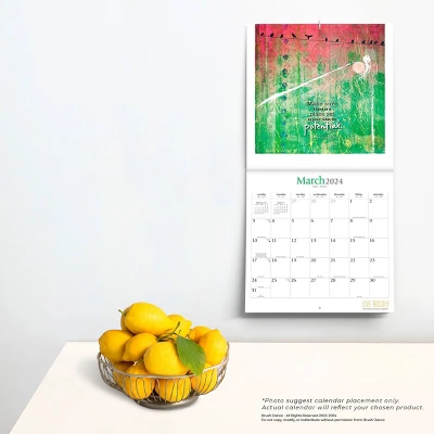 Brush Dance 2024 Wall Calendar 12"x12" Live Boldly 3 Brush Dance 2024 Wall Calendar 12"x12" Live Boldly - Image 3