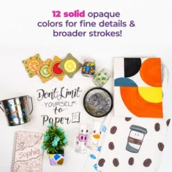 PINTAR Premium Acrylic Paint Pens - 4 (0.7mm), 4(1.0mm) & 4(5.0mm) Fine Tip Pens For Rock Painting, Ceramic Glass, Wood, Glass (12 Black) 13 PINTAR Premium Acrylic Paint Pens - 4 (0.7mm), 4(1.0mm) & 4(5.0mm) Fine Tip Pens For Rock Painting, Ceramic Glass, Wood, Glass (12 Black) -Smart Stationery Deals Store GUEST a3fe1988 8a15 4122 b4a8 89902e6903df