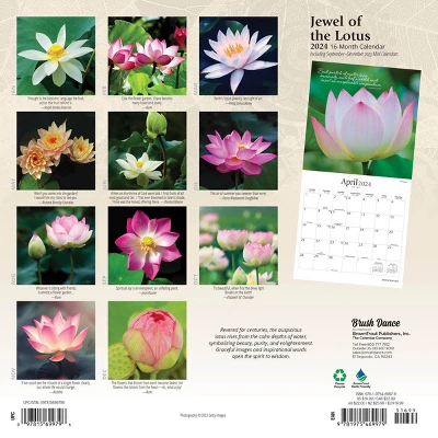 Brush Dance 2024 Wall Calendar 12"x12" Jewel Of The Lotus 1 Brush Dance 2024 Wall Calendar 12"x12" Jewel Of The Lotus