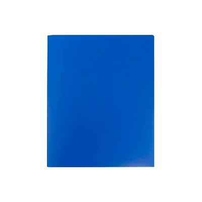 JAM Paper Heavy Duty 2-Pocket Folder Blue 108/Carton 383HBUB 4 JAM Paper Heavy Duty 2-Pocket Folder Blue 108/Carton 383HBUB - Image 4