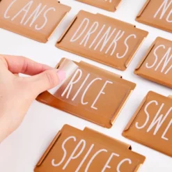 Talented Kitchen Talented Kitchen 8 Piece Metal Basket Labels Clip On Holders With 40 Labels, Gold Label Clips For Storage Bins -Smart Stationery Deals Store GUEST aa6331ce 7c98 43fe 8865 e45c7d3578cd