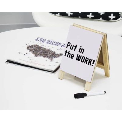 Juvale Double Sided Chalkboard Stand And Dry Erase Sign - Dual Tabletop Easel 2 Juvale Double Sided Chalkboard Stand And Dry Erase Sign - Dual Tabletop Easel - Image 2