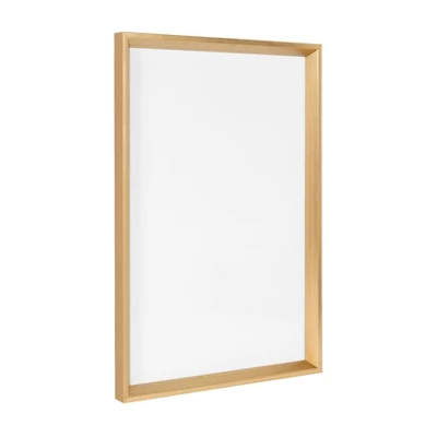 25.5" X 16.5" Calter Framed Magnetic Dry Erase Board Gold - Kate And Laurel 1 25.5" X 16.5" Calter Framed Magnetic Dry Erase Board Gold - Kate And Laurel