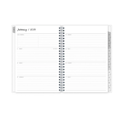 Ivory Paper Co 2024 Planner With Notes Pages 8.625"x5.875" Weekly/Monthly Wirebound Frosted Cover Wyatt Gray 4 Ivory Paper Co 2024 Planner With Notes Pages 8.625"x5.875" Weekly/Monthly Wirebound Frosted Cover Wyatt Gray - Image 4