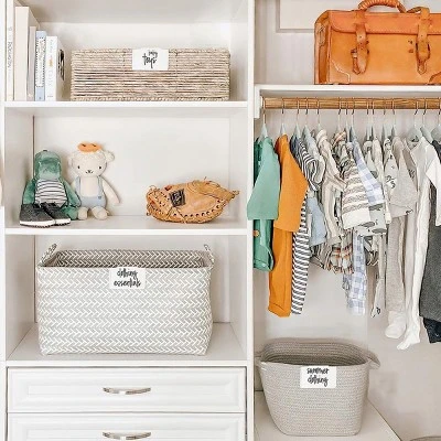 Talented Kitchen 232 Pack Baby & Nursery Storage Organization Labels, Script Label Sticker For Baskets, Containers, Baby Closet Organizers 3 Talented Kitchen 232 Pack Baby & Nursery Storage Organization Labels, Script Label Sticker For Baskets, Containers, Baby Closet Organizers - Image 3