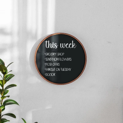 Flash Furniture Canterbury Round Wall Mounted Magnetic Chalkboards For Home Or Business With Eraser And Chalk, Set Of 2 1 Flash Furniture Canterbury Round Wall Mounted Magnetic Chalkboards For Home Or Business With Eraser And Chalk, Set Of 2