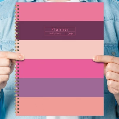 TF Publishing 2024 Weekly/Monthly Planner 11"x9" Pink Plum Blush & Petal 7 TF Publishing 2024 Weekly/Monthly Planner 11"x9" Pink Plum Blush & Petal - Image 7