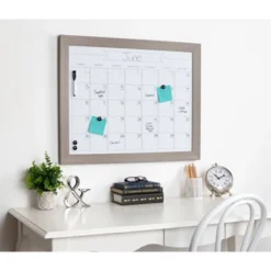 23" X 29" Beatrice Framed Magnetic Dry Erase Monthly Calendar Gray - DesignOvation -Smart Stationery Deals Store GUEST b321f730 3b43 4ceb b370 1d58a5a77baa