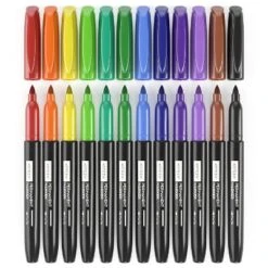 Arteza Set Of 24 Permanent Markers, Rainbow, Fine & Brush Nib, 12 Assorted Colors, 3 Arteza Set Of 24 Permanent Markers, Rainbow, Fine & Brush Nib, 12 Assorted Colors, -Smart Stationery Deals Store GUEST b4f5df83 d54d 4b25 9cae eb5ba5591367
