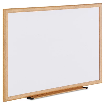 UNIVERSAL Dry Erase Board Melamine 36 X 24 Oak Frame 43619 1 UNIVERSAL Dry Erase Board Melamine 36 X 24 Oak Frame 43619