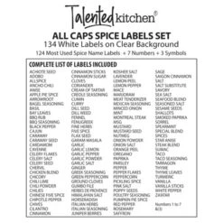 Talented Kitchen Talented Kitchen 134 Preprinted Minimalist Spice Labels, White Seasoning Labels For Spice Rack, Kitchen Organization -Smart Stationery Deals Store GUEST b949dabc e5ea 4ac8 b71e 8234dccdc968