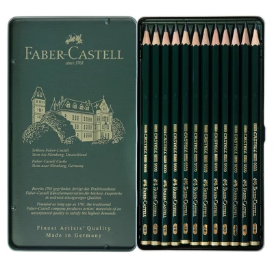 Graphite Sketch Pencil Set 12ct - Faber-Castell 9000 2 Graphite Sketch Pencil Set 12ct - Faber-Castell 9000 - Image 2