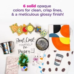 PINTAR Premium Acrylic Paint Pens - 1mm Fine Tip Pens For Rock Painting, Ceramic, Wood, Craft Supplies, DIY Project (6 Black) -Smart Stationery Deals Store GUEST c17ffd93 c24a 4291 acbe 2082d4a0c1ea