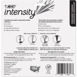 BIC Intensity Metallic Permanent Markers Fine Point Assorted Colors 1000331