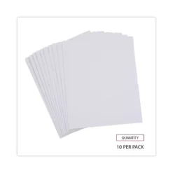 Universal Slash-Cut Pockets For Three-Ring Binders Jacket Letter 11 Pt. White 10/Pack 61687 -Smart Stationery Deals Store GUEST c904ee00 4474 48d1 8050 a6890e5bcca7