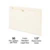 HITOUCH BUSINESS SERVICES File Jackets 1.5" Expansion Legal Size Manila 50/Box TR119255/119255