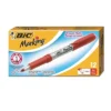 Bic Marking Fine Tip Permanent Marker Rambunctious Red Dozen GPM11RD