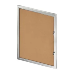 Azar Displays Large Enclosed Cork Bulletin Board W/ Lock & Key