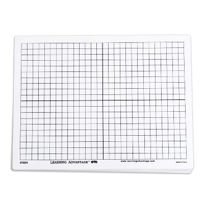 Learning Advantage® X-Y Axis Dry Erase Grid Boards - Set Of 10 2 Learning Advantage® X-Y Axis Dry Erase Grid Boards - Set Of 10 - Image 2