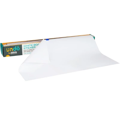 Mind Reader Adhesive Whiteboard Paper, Write On Removable Wall Decal Sticker Sheets, Customizable Size, 2 Dry Erase Markers, 24 In X 10 Ft, White 3 Mind Reader Adhesive Whiteboard Paper, Write On Removable Wall Decal Sticker Sheets, Customizable Size, 2 Dry Erase Markers, 24 In X 10 Ft, White - Image 3