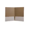 JAM Paper Corrugated Two-Pocket Fluted Folders White 88506D