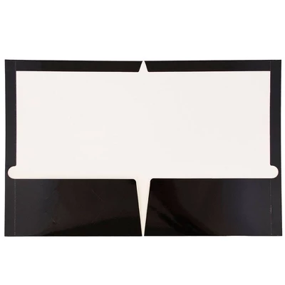 JAM 6pk Glossy Paper Folder 2 Pocket - Black 2 JAM 6pk Glossy Paper Folder 2 Pocket - Black - Image 2