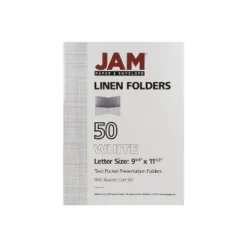 JAM Paper Two-Pocket Textured Linen Business Folders White Bulk 25/Pack 386LWHA 15 JAM Paper Two-Pocket Textured Linen Business Folders White Bulk 25/Pack 386LWHA -Smart Stationery Deals Store GUEST d5e665c9 741e 4852 9319 4936222d8131