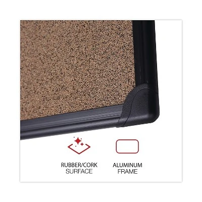 UNIVERSAL Tech Cork Board 24 X 18 Cork Black Frame 43021 1 UNIVERSAL Tech Cork Board 24 X 18 Cork Black Frame 43021
